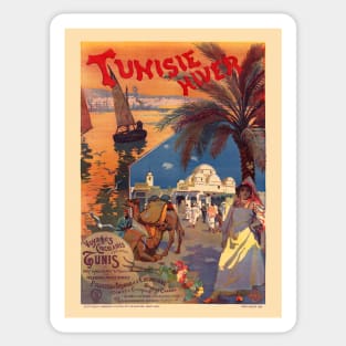 Tunisie Hiver Tunisia Vintage Poster 1899 Sticker